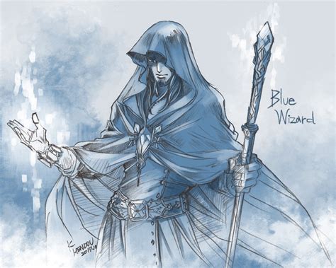 Blue Wizard Tolkien S Legendarium And More Drawn By Kazuki Mendou Danbooru