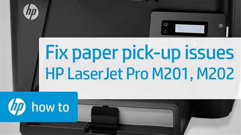 Downloading driver from this site is a matter of minutes. The Printer Does Not Pick Up Paper or Misfeeds - HP LaserJet Pro M201, M202 - YouTube