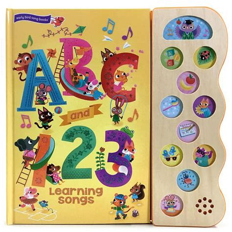 Abc And 123 Learning Songs Deluxe Sound Book Wood Module Board Book