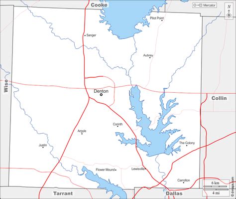 Map Of Denton County Lines Gambaran