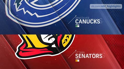 Vancouver Canucks Vs Ottawa Senators Jan 2 2019 Highlights Hd Youtube