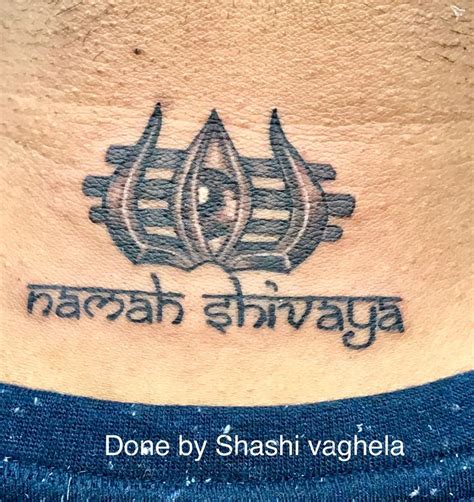 Tattoo Of Trishul Acting As Third Eye Of Lord Shiva Tattoos Pinterest