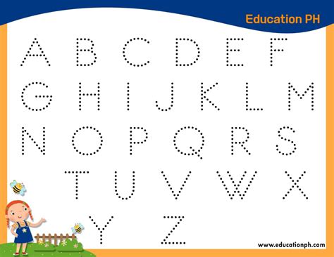 preschool worksheets alphabet tracing  coloring education ph