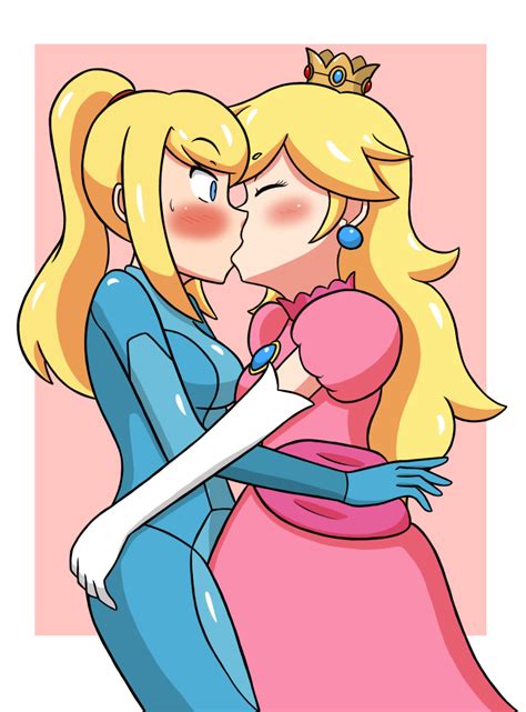 Peach X Samus By Thegreatking Hentai Foundry