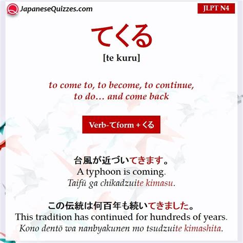 JLPT N4 Grammar List Japanese Quizzes 日本の名言 英語 独学 文法
