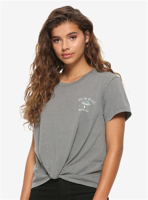 Grey Tee Hot Topic Girls Tshirts V Neck T Shirts For Women Outfits