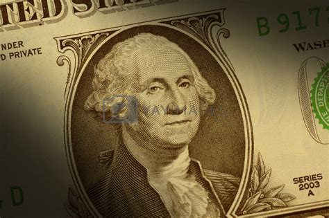 Close Up Of George Washington On A One Dollar Bill By Balefire9 Vectors