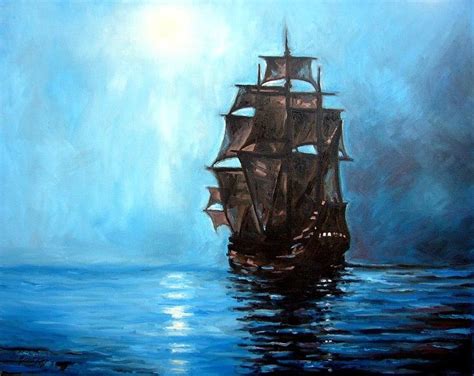 Pirate Ship Painting Pirate Ship Art Ship Paintings Ship Art