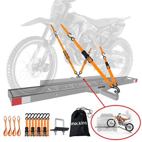 Buy Mockins 500 Lbs Capacity Anti Tilt Hitch Motorcycle Carrier With