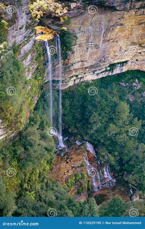 Katombaa Falls In Blue Mountain National Park Australia Stock Photo
