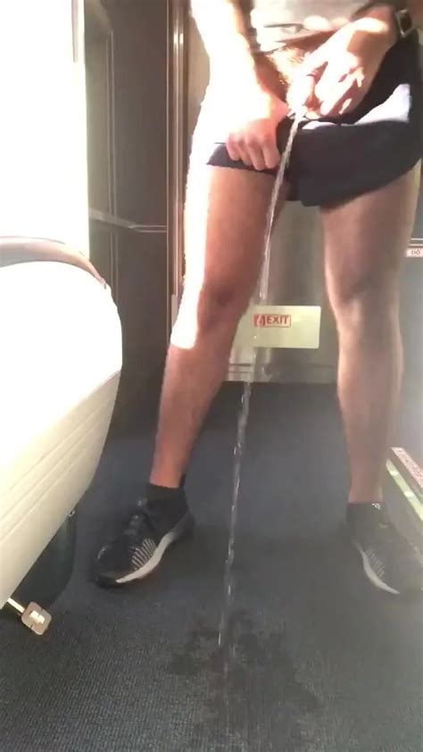 Male Train Piss Bold Pissing On Train Floor