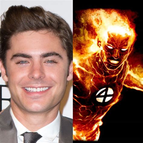 part three fan casting for the fantastic four zac efron as human torch fantastic four human