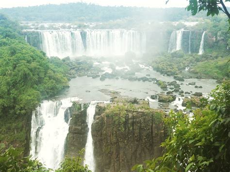Iguazú Falls Are Waterfalls Of The Iguazu River On The Border Of The