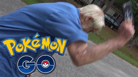 Angry Grandpa Plays Pokémon Go Destroys Iphone Youtube