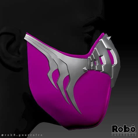 mortal kombat 1 mileena mask cosplay 2023 3d model 3d printable cgtrader