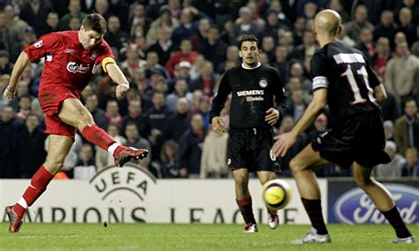 Steven Gerrard Five Of The Liverpool Captains Anfield Highlights Football The Guardian