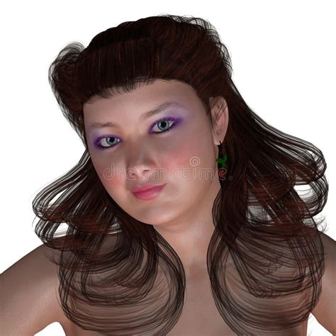 portrait of curvy woman stock image illustration of size 40378081