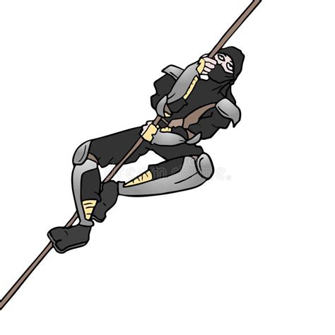 Cartoon Ninja Stock Vector Illustration Of Cartoon Jumping 34593008
