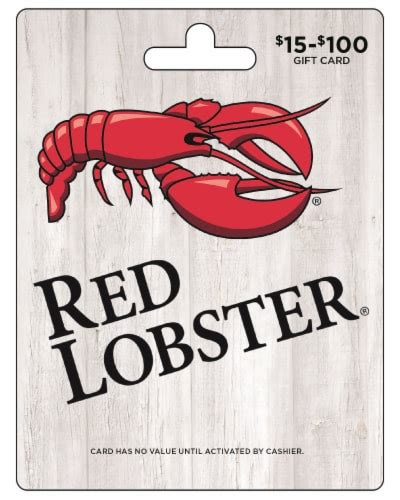 Red Lobster 15 100 Gift Card Activate And Add Value After Pickup