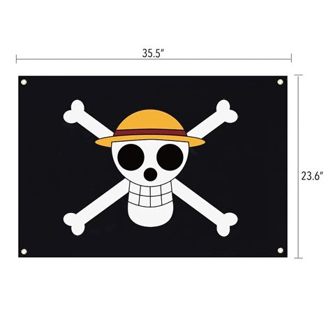 Buy 355x236 Luffy One Piece Jolly Roger Pirate Flag One Piece Flag