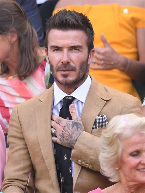 David Beckham Continues To Be A Style God In Royal Box At Wimbledon