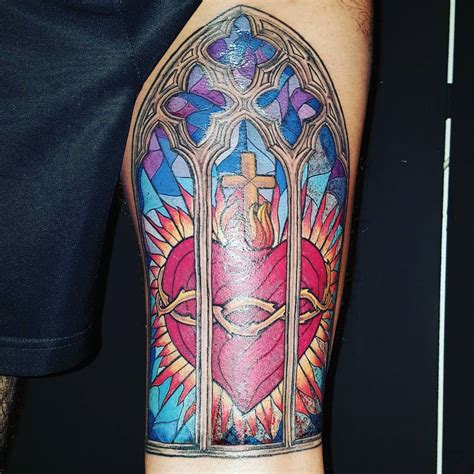 75 Dazzling Stained Glass Tattoo Ideas – Nothing Less Than a Work of Art