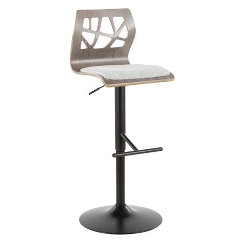 Based on the furniture and space in your office or home, pick a bar. Lumisource Folia Adjustable Light Grey Bar Stool-BS-FL LGY ...