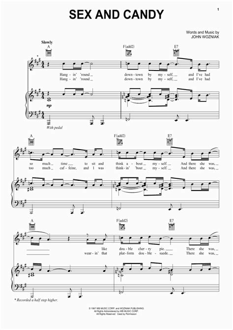 Sex And Candy Piano Sheet Music Onlinepianist Free Nude Porn Photos