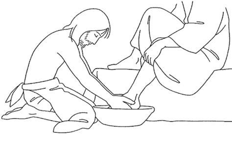 Hey there everyone , our newly posted coloringimage which you canwork with is jesus washing the disciples feet coloring page. Library of perfume mary jesus feet graphic black and white ...