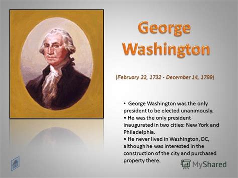 Презентация на тему February 22 December 14 1799 George