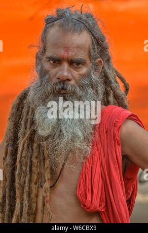 Naga Baba At Kumbh Mela During The Royal Bath At Ganges Ghat Stock Photo Alamy