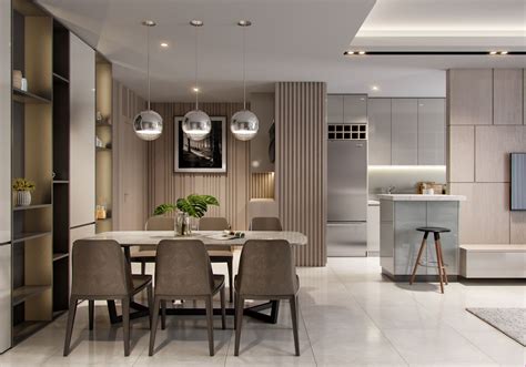 Apartment On Behance Interior Design Dining Room Dining Room Design