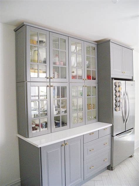 There is a depth of 37 cm at the lower cabinets. Before & After: A Brooklyn Kitchen Lightens Up | Brooklyn ...