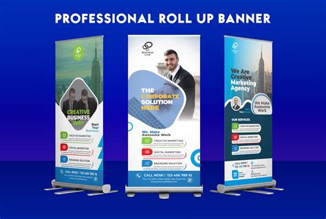 Professional Corporate Roll Up Banner Design 2021 Eps Download Banner