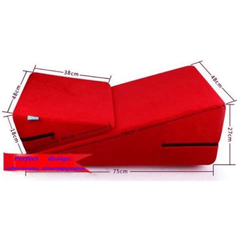Various Sex Positions Furniture 2pic Sex Chair Wedge Triangle Sponge Pad Sex Cube Sofa Bed