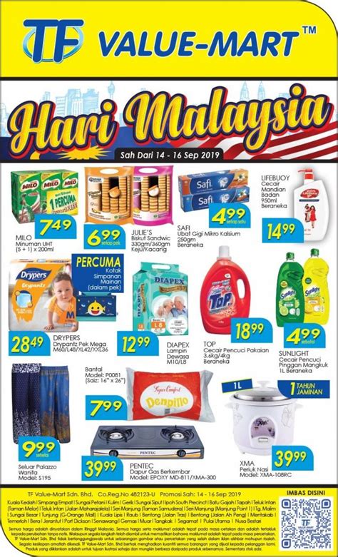 Tf Value Mart Malaysia Day Promotion 14 September 2019 16 September