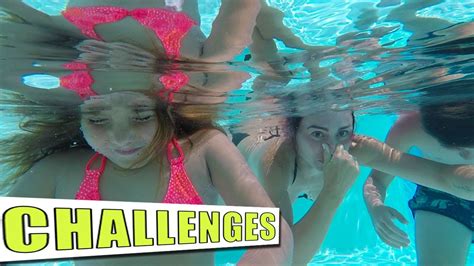 Challenges Piscine Under Water Challenge Vlog En Corse Youtube