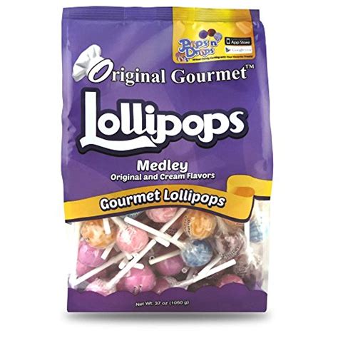 Original Gourmet Lollipops Medley Of Mini Lollipops 100 Unidade