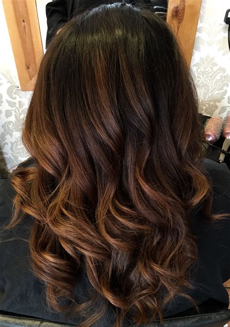 Dark Chocolate And Chestnut Ombr Light Hair Color Hair Color Brown