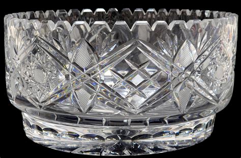 Lot Vintage American Brilliant Cut Crystal Bowl