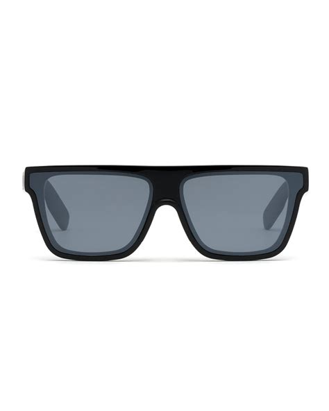 Kenzo Men S Flat Top Acetate Sunglasses Black Modesens Flat Top Sunglasses Square Frames