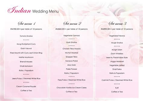 List of indian food menu for catering with classic ideas. Indian Wedding Venue: Grand Seasons - Brocade Blue