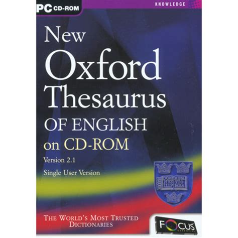 Oxford Thesaurus Of English Version 2.1 Box 5031366015303 | eBay