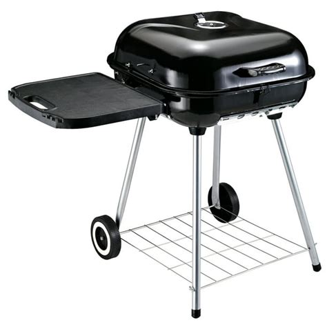 Outsunny 375 Steel Square Portable Outdoor Backyard Charcoal Barbecue