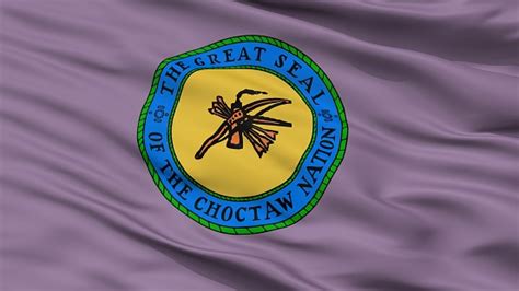 Choctaw Indian Flag Closeup Stock Photo Download Image Now Choctaw