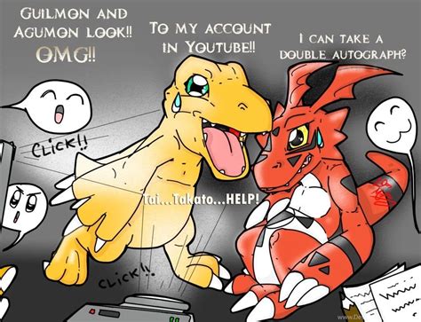 Agumon And Guilmom Trapped By Lucasmolla On Deviantart Desktop Background