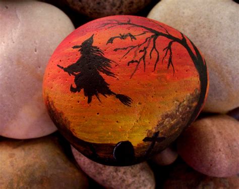 Pin On Halloween Painted Rock