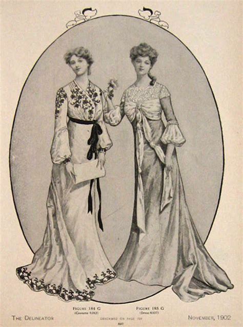1902 Women S Fashion Print Antique Fashion Prints