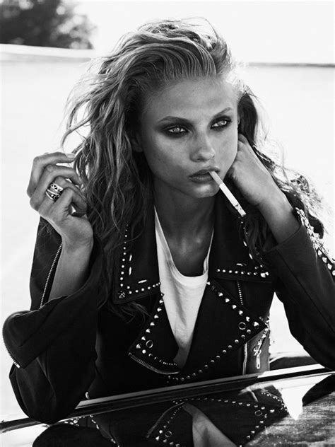 Anna Selezneva Rocks Biker Style For Vogue Paris November 2012 By