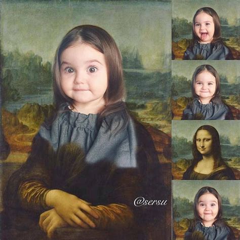 Photoshopping Your Kids Into The Monalisa 😄 By Sersu Mona Lisa